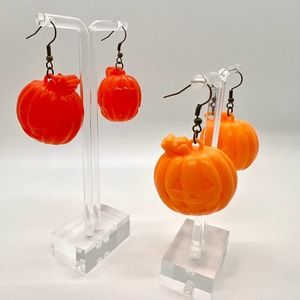 Pumpkin Earrings - Fall Earrings - Seasonal Earrings - Farm Earrings
